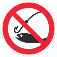 Angeln verboten Symbol Aufkleber Kreis Angeln verboten Symbol Aufkleber Kreis