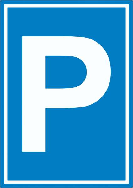 Parkplatz Aufkleber