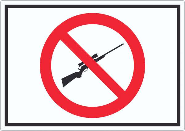 Waffen verboten Aufkleber Symbol