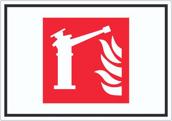 Feuerlöschmonitor Symbol Aufkleber