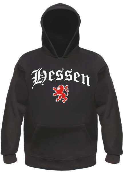 Hessen Kapuzensweatshirt - Altdeutsch - bedruckt - Hoodie Kapuzenpullover