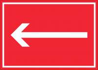 Vorschau: Richtungspfeil links Aufkleber waagerecht weiss rot Pfeil Vorschau: Richtungspfeil links Aufkleber waagerecht weiss rot Pfeil