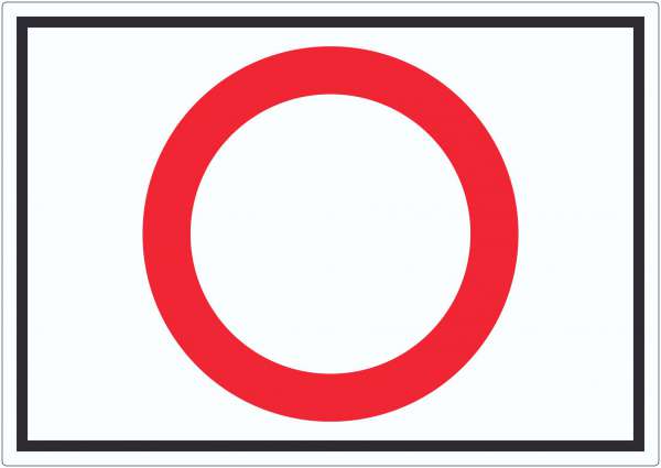 Durchfahrt verboten Symbol Aufkleber