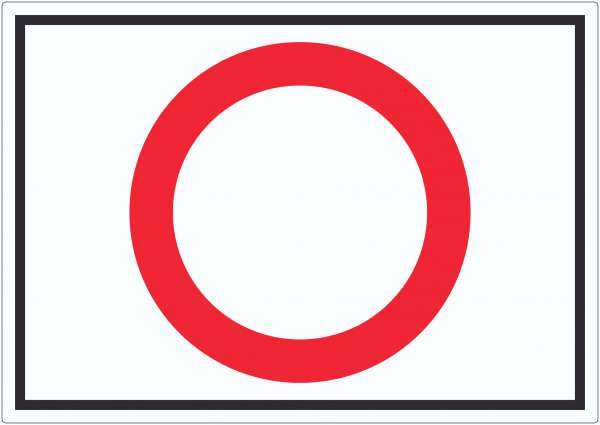 Durchfahrt verboten Symbol Aufkleber