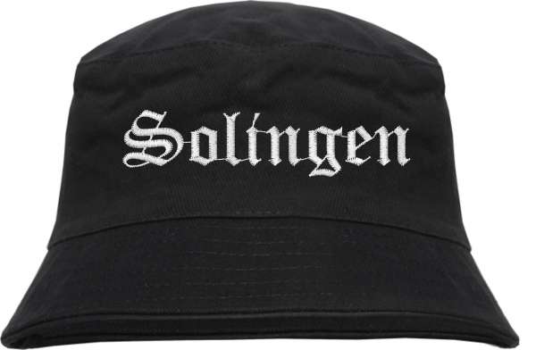 Solingen Fischerhut - Altdeutsch - bestickt - Bucket Hat Anglerhut Hut