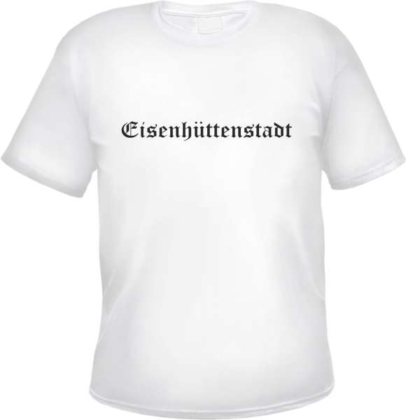 Eisenhüttenstadt Herren T-Shirt - Altdeutsch - Weißes Tee Shirt