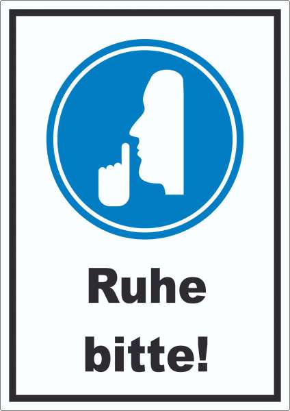 Ruhe bitte Aufkleber