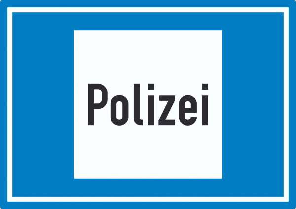 Richtzeichen Polizei Symbol Aufkleber