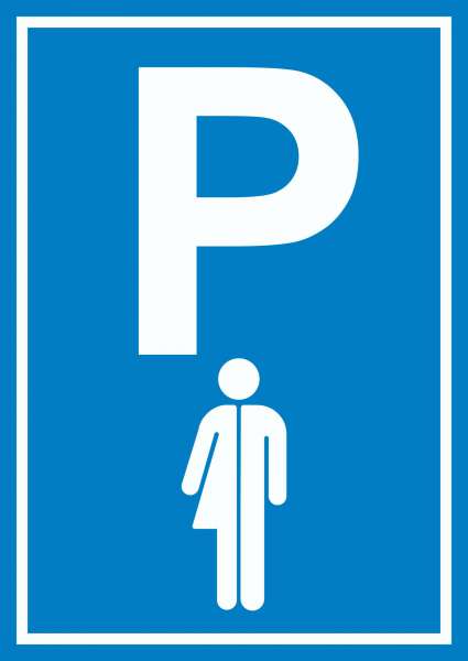 Parkplatz Transgender Schild