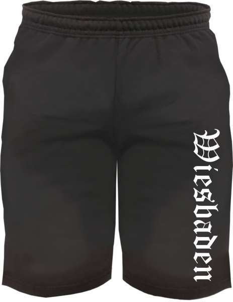 Wiesbaden Sweatshorts - Altdeutsch bedruckt - Kurze Hose Shorts