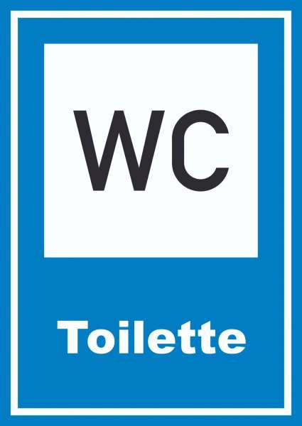 Toilette Schild