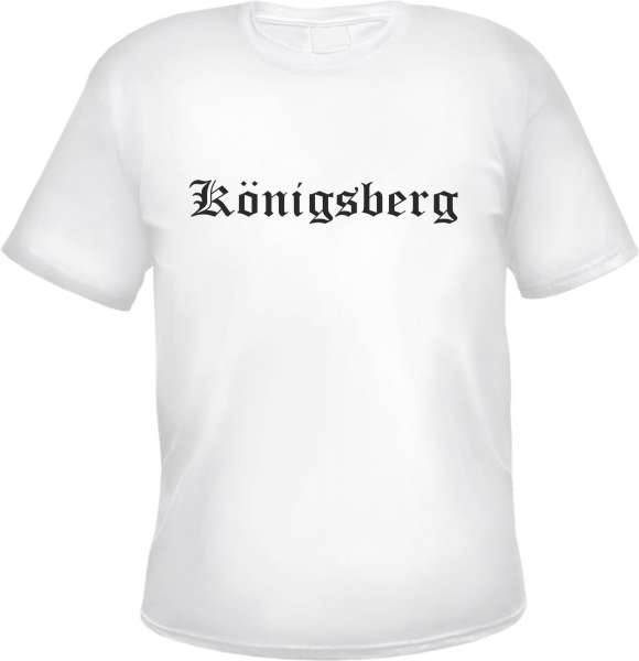 Königsberg Herren T-Shirt - Altdeutsch - Weißes Tee Shirt