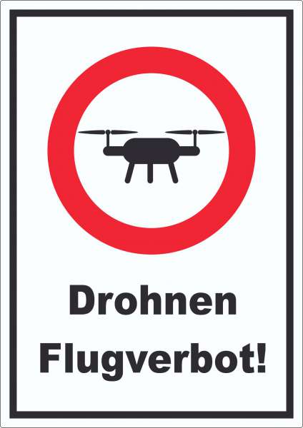 Drohnen Flugverbot Aufkleber