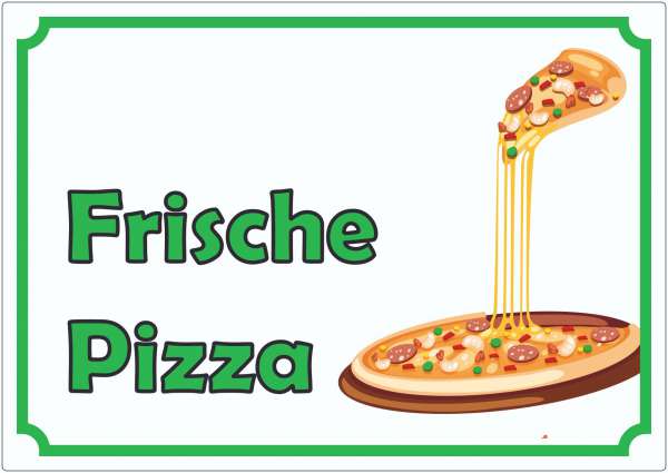 Frische Pizza Aufkleber