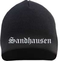 Sandhausen Beanie Mütze - Altdeutsch - Bestickt - Strickmütze Wintermütze Sandhausen Beanie Mütze - Altdeutsch - Bestickt - Strickmütze Wintermütze