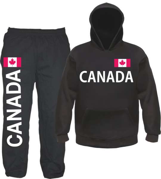 Canada Jogginganzug - bedruckt mit Flagge - Jogginghose und Hoodie