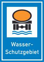 Wasserschutzgebiet Aufkleber Wasserschutzgebiet Aufkleber