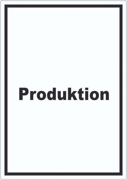Produktion Aufkleber mit Text Herstellung Fertigung hochkant